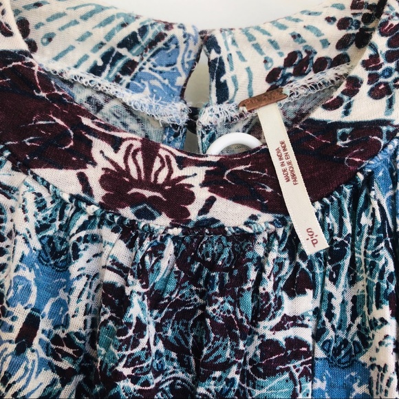 Free People Nouveau Blouse Boho Lace Top - Picture 7 of 8